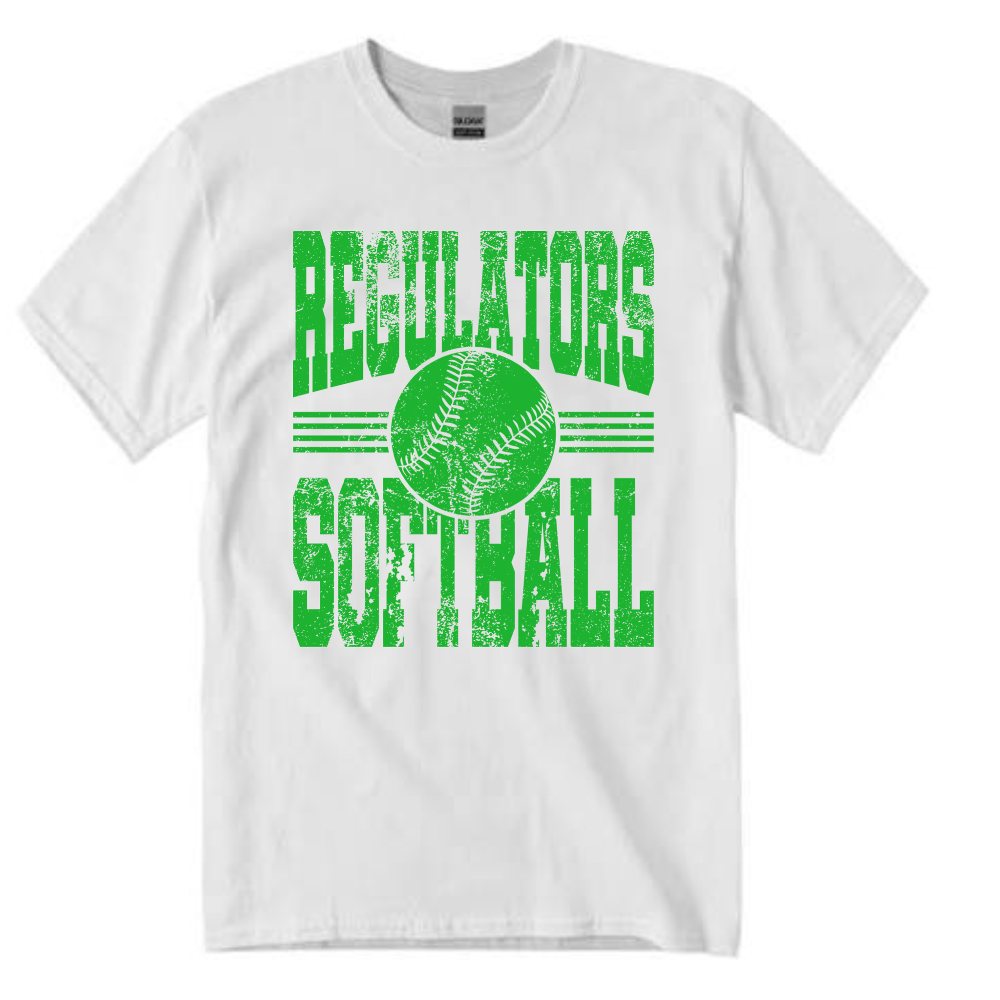 Regulators Distressed Green tee