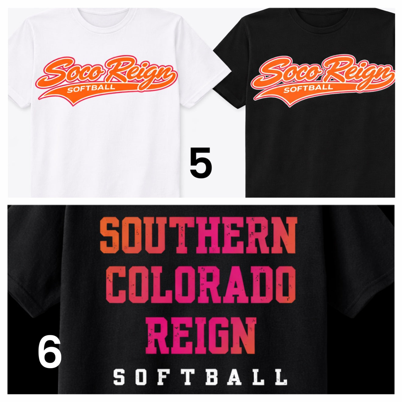 REIGN- pick the color sweatshirt and image 1-6